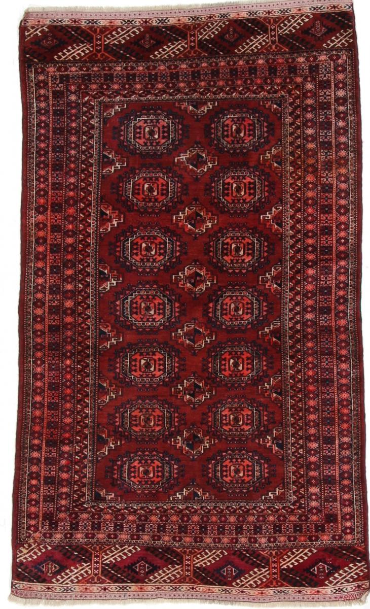Persian Rug Turkaman 5'10"x3'5" 5'10"x3'5", Persian Rug Knotted by hand