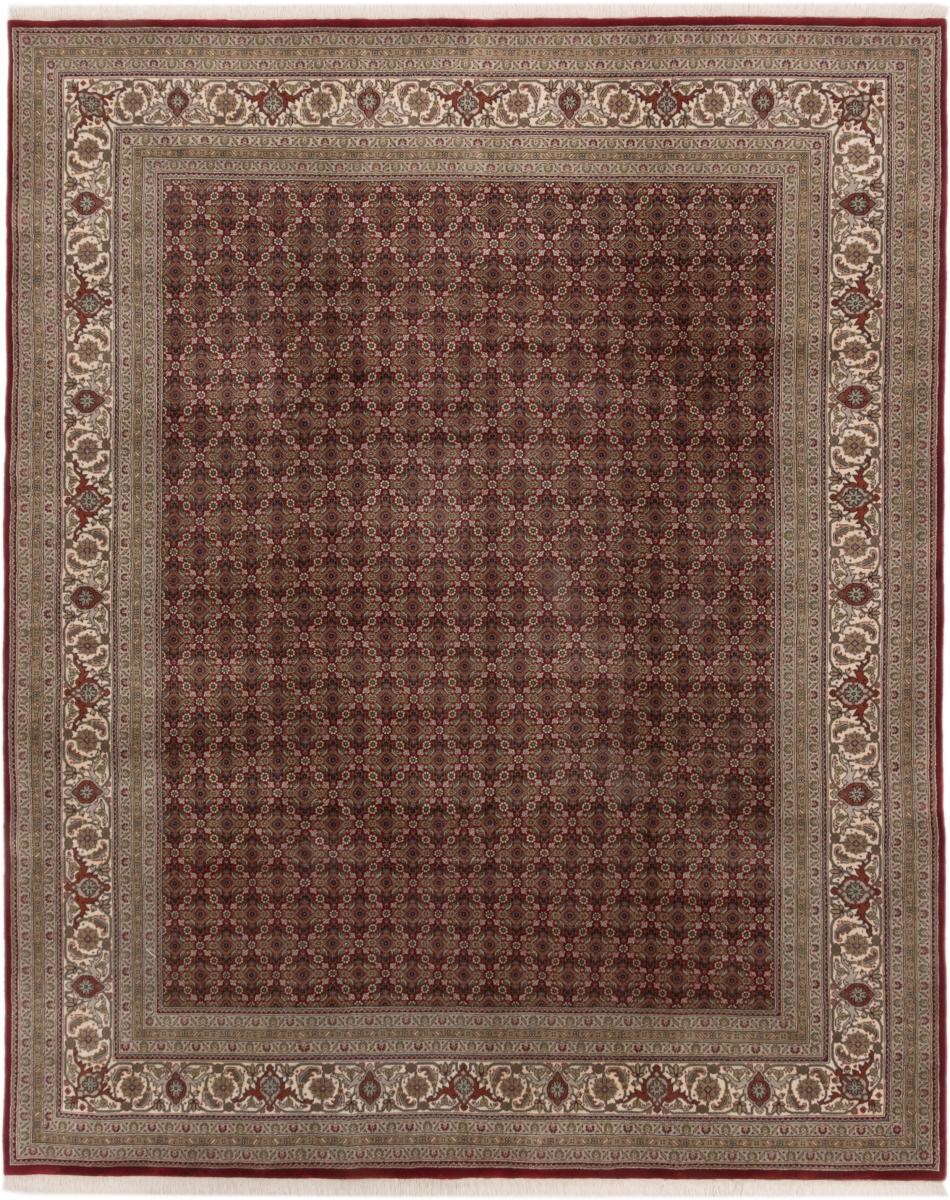 Indo rug Indo Tabriz 10'2"x8'4" 10'2"x8'4", Persian Rug Knotted by hand