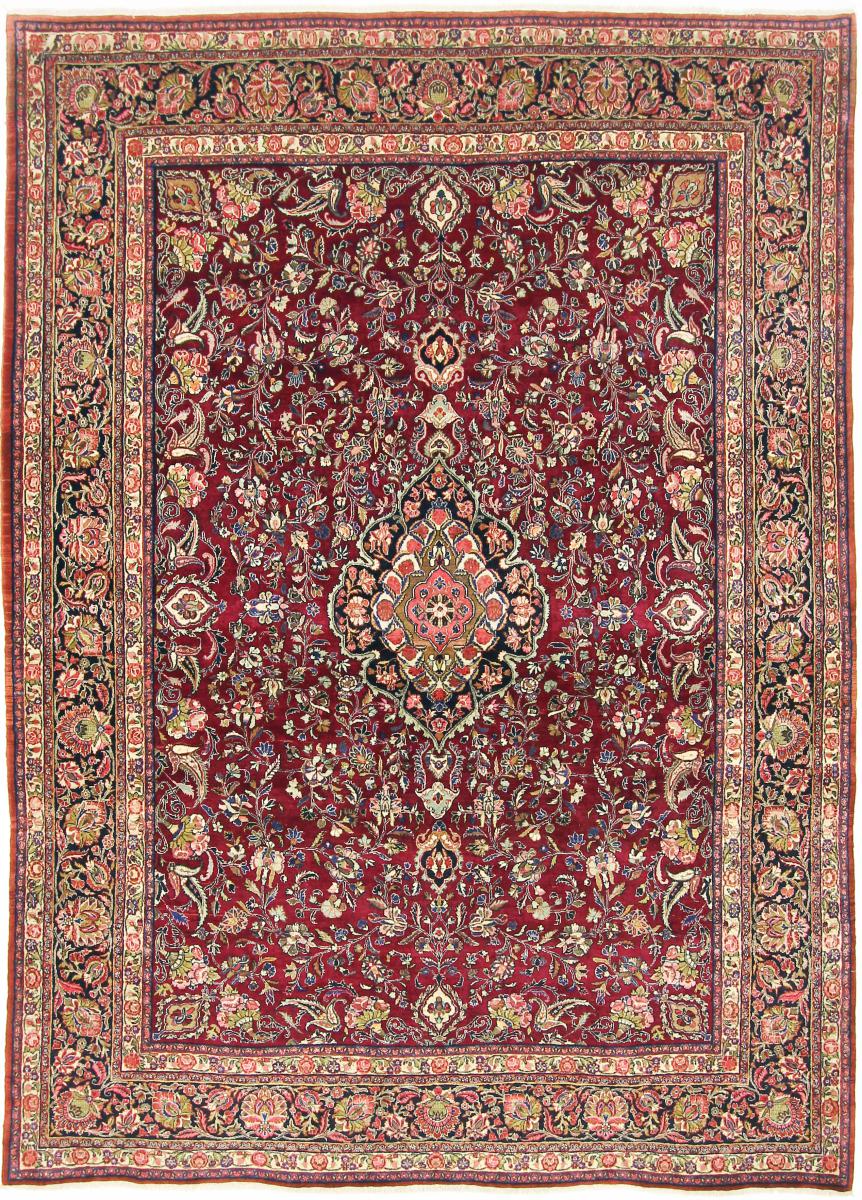 Persian Rug Hamadan Bahar 12'1"x8'11" 12'1"x8'11", Persian Rug Knotted by hand