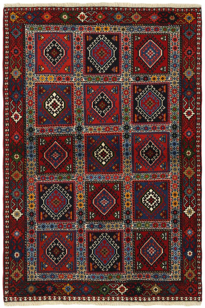 Persialainen matto Yalameh 4'11"x3'5" 4'11"x3'5", Persialainen matto Solmittu käsin