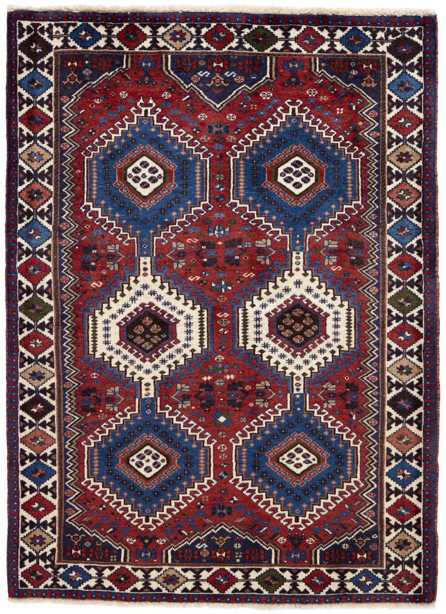 Persialainen matto Yalameh 4'10"x3'5" 4'10"x3'5", Persialainen matto Solmittu käsin