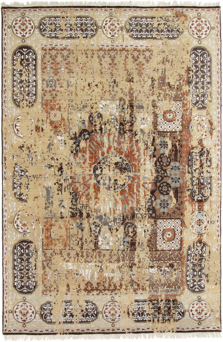 Indischer Teppich Sadraa 246x165 246x165, Perserteppich Handgeknüpft