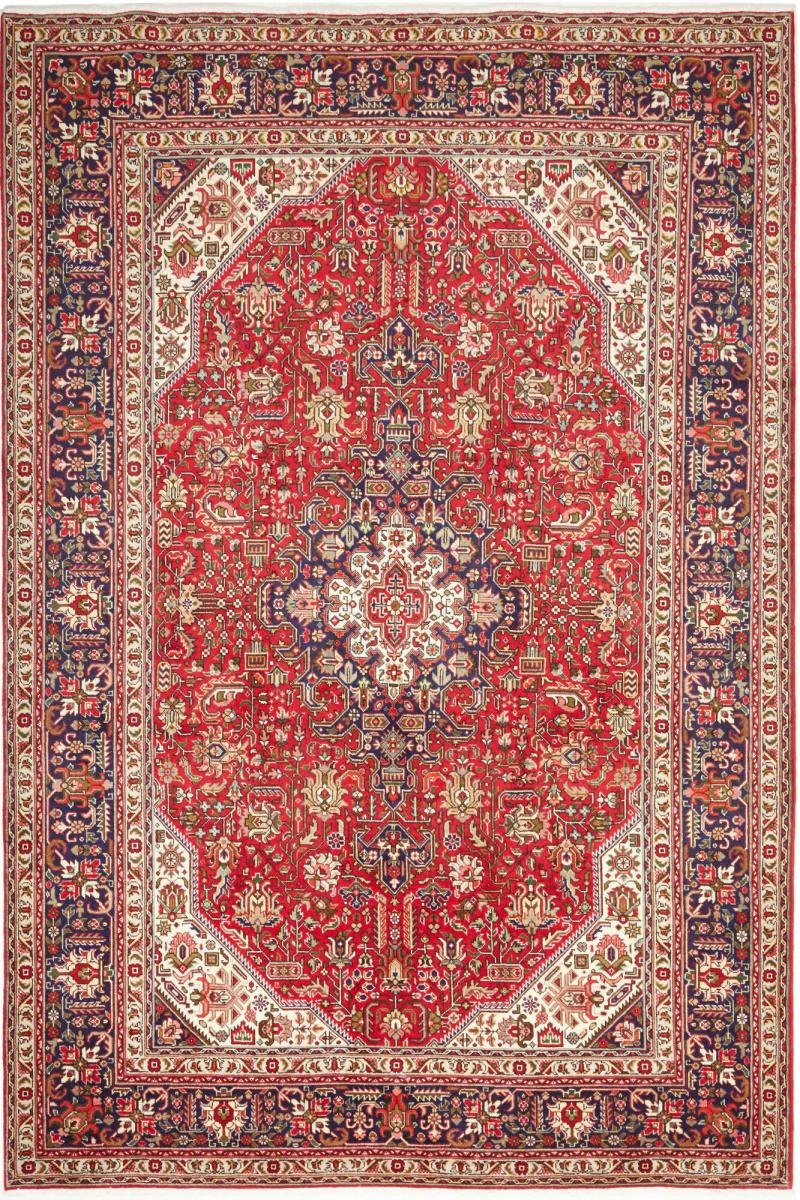 Persian Rug Tabriz 9'10"x6'7" 9'10"x6'7", Persian Rug Knotted by hand