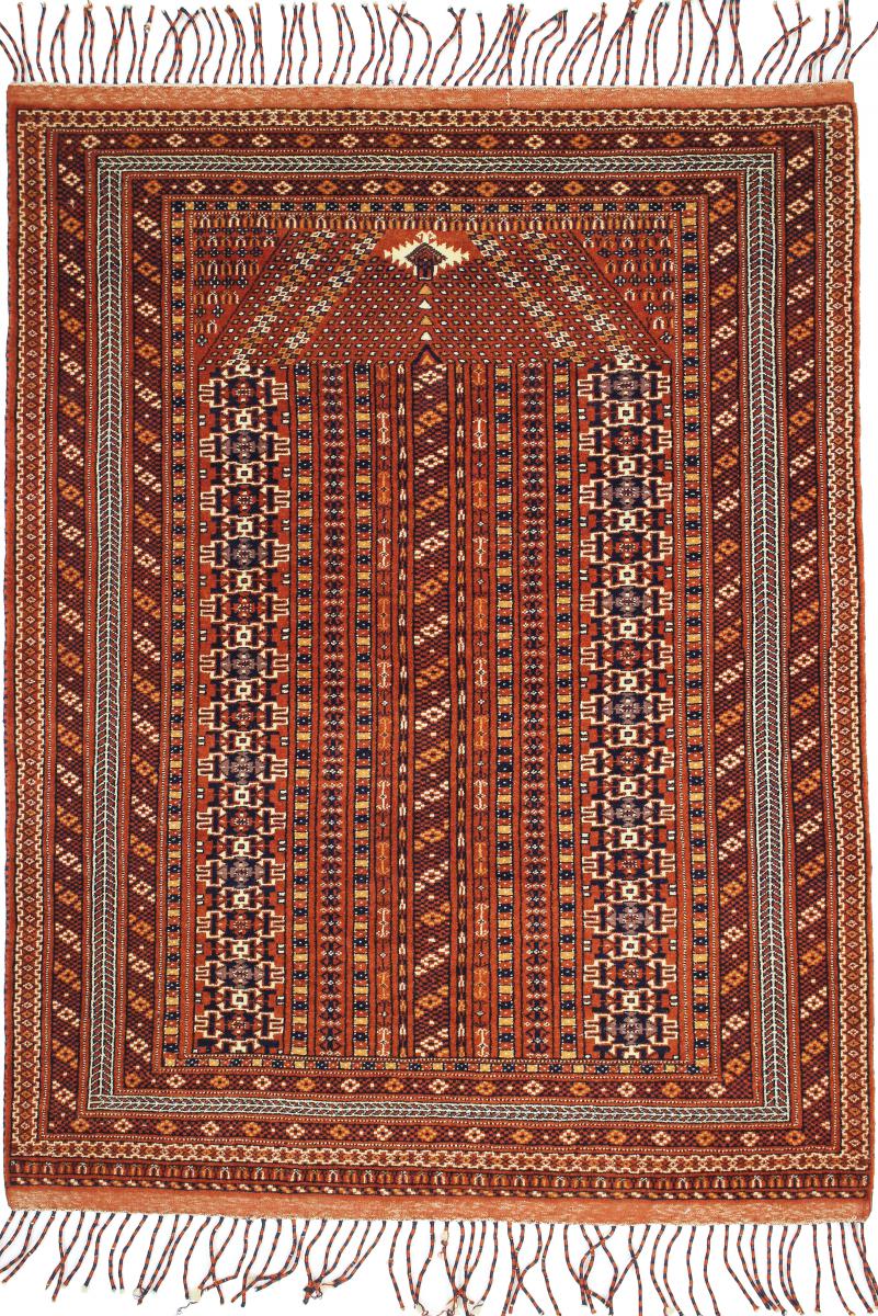 Persisk tæppe Turkaman Limited 136x109 136x109, Persisk tæppe Knyttet i hånden