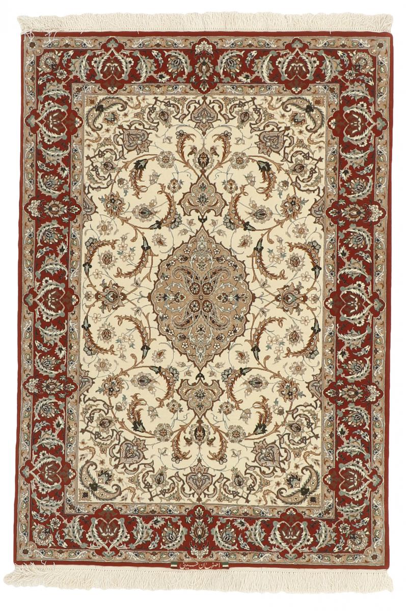 Persisk matta Isfahan Silkesvarp 157x109 157x109, Persisk matta Knuten för hand