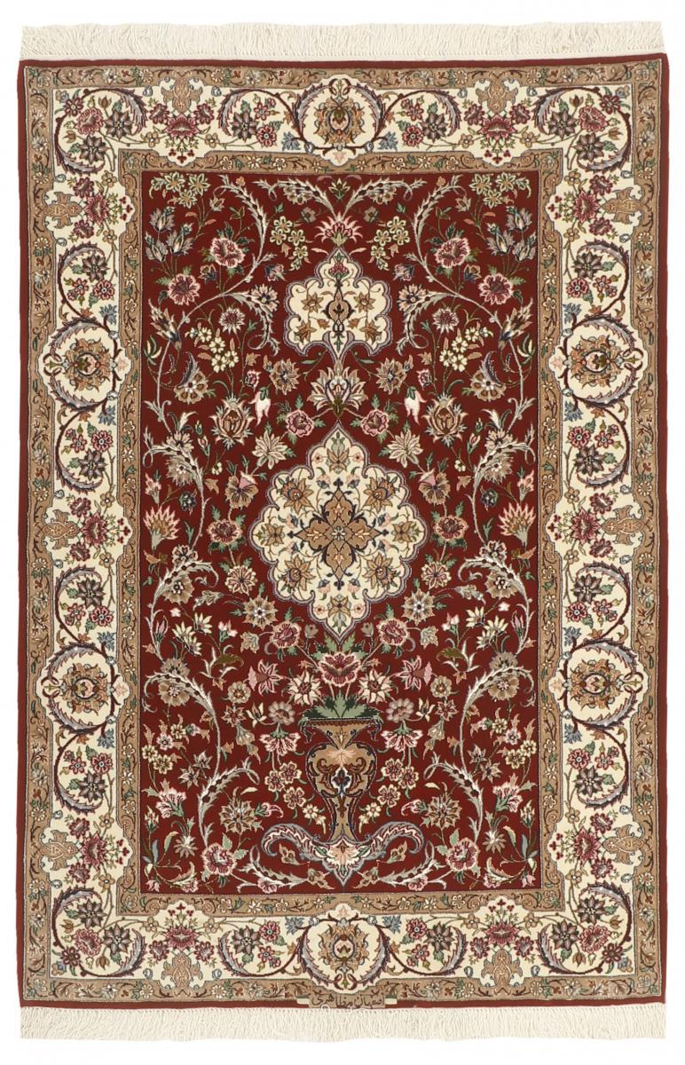 Persian Rug Isfahan Silk Warp 163x111 163x111, Persian Rug Knotted by hand