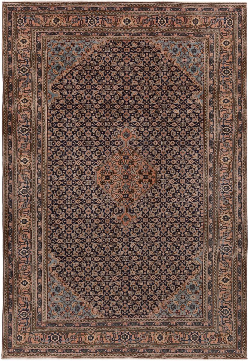 Persian Rug Ardebil Patina 9'8"x6'8" 9'8"x6'8", Persian Rug Knotted by hand