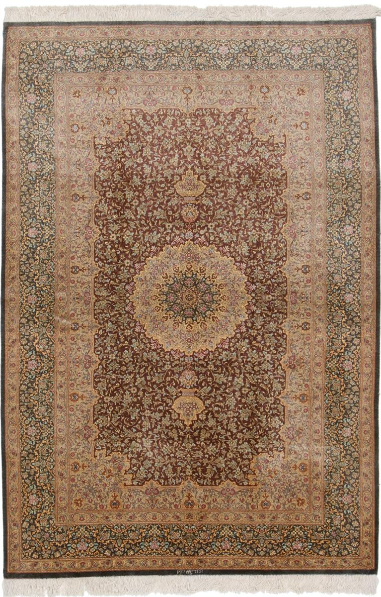 Persian Rug Qum Silk 210x134 210x134, Persian Rug Knotted by hand
