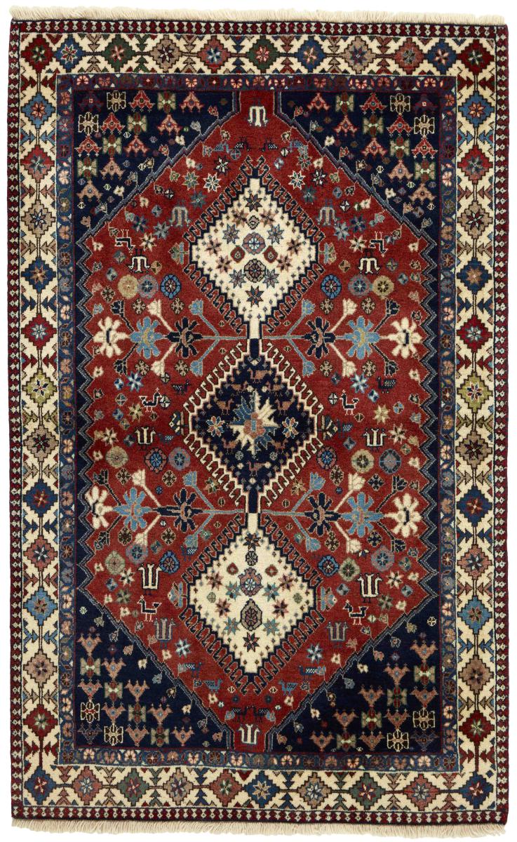 Persian Rug Yalameh 5'6"x3'4" 5'6"x3'4", Persian Rug Knotted by hand
