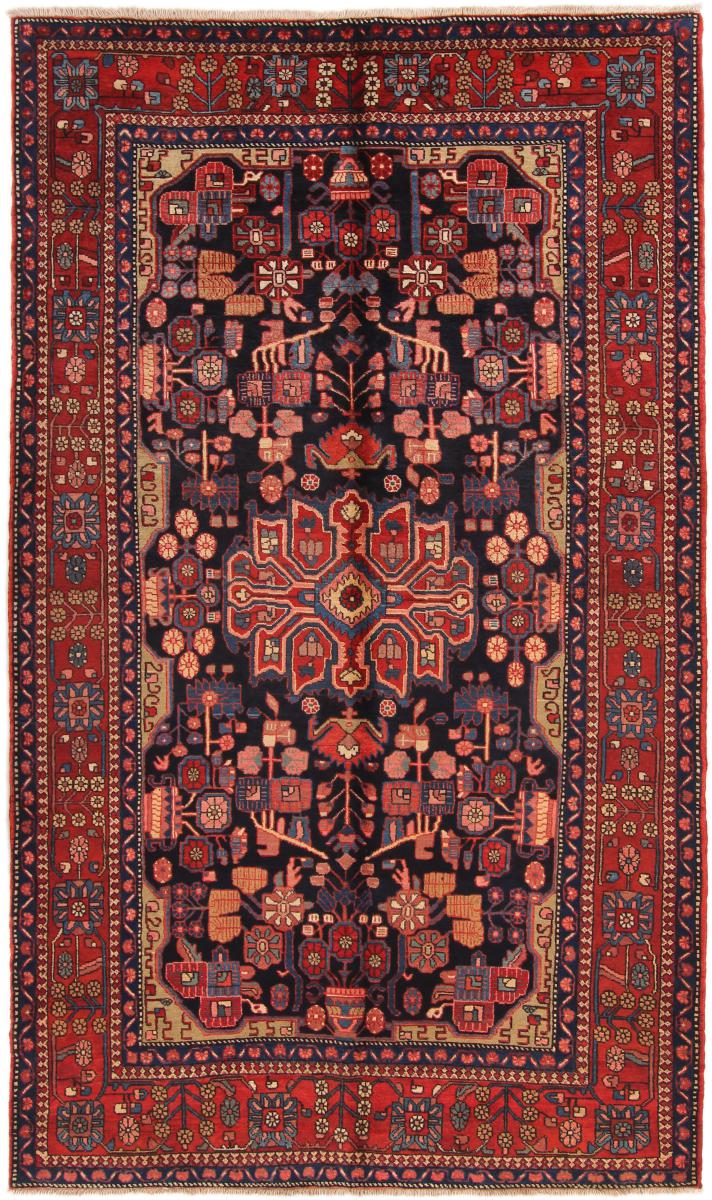 Persian Rug Nahavand 9'2"x5'5" 9'2"x5'5", Persian Rug Knotted by hand
