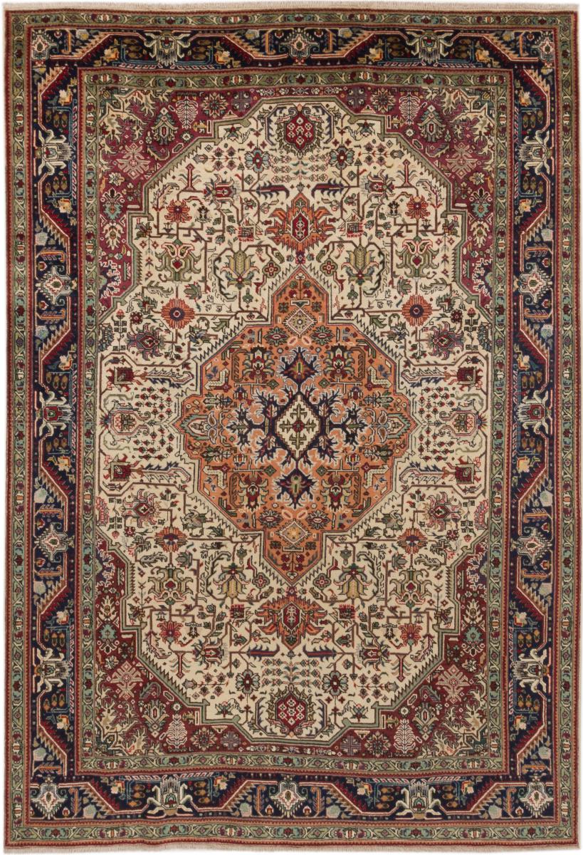 Persian Rug Tabriz 9'8"x6'9" 9'8"x6'9", Persian Rug Knotted by hand