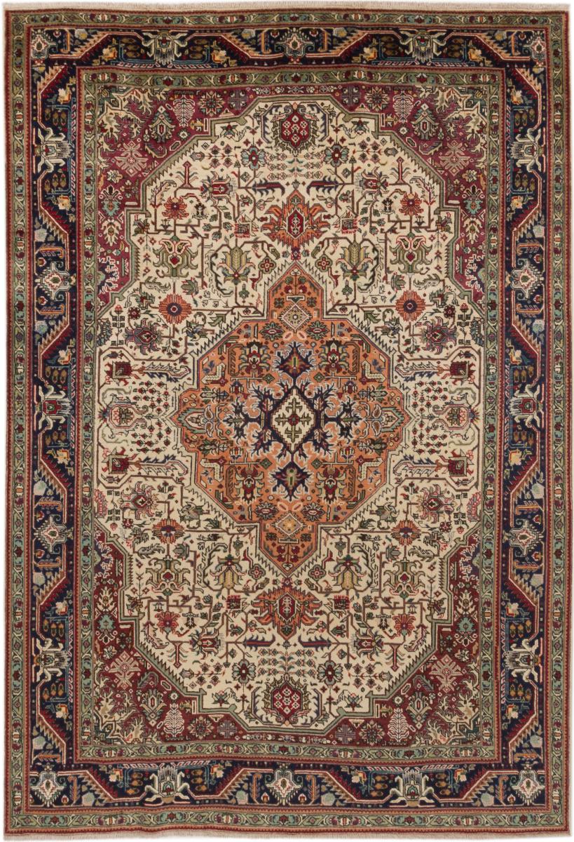 Tapis persan Tabriz 9'8"x6'9" 9'8"x6'9", Tapis persan Noué à la main