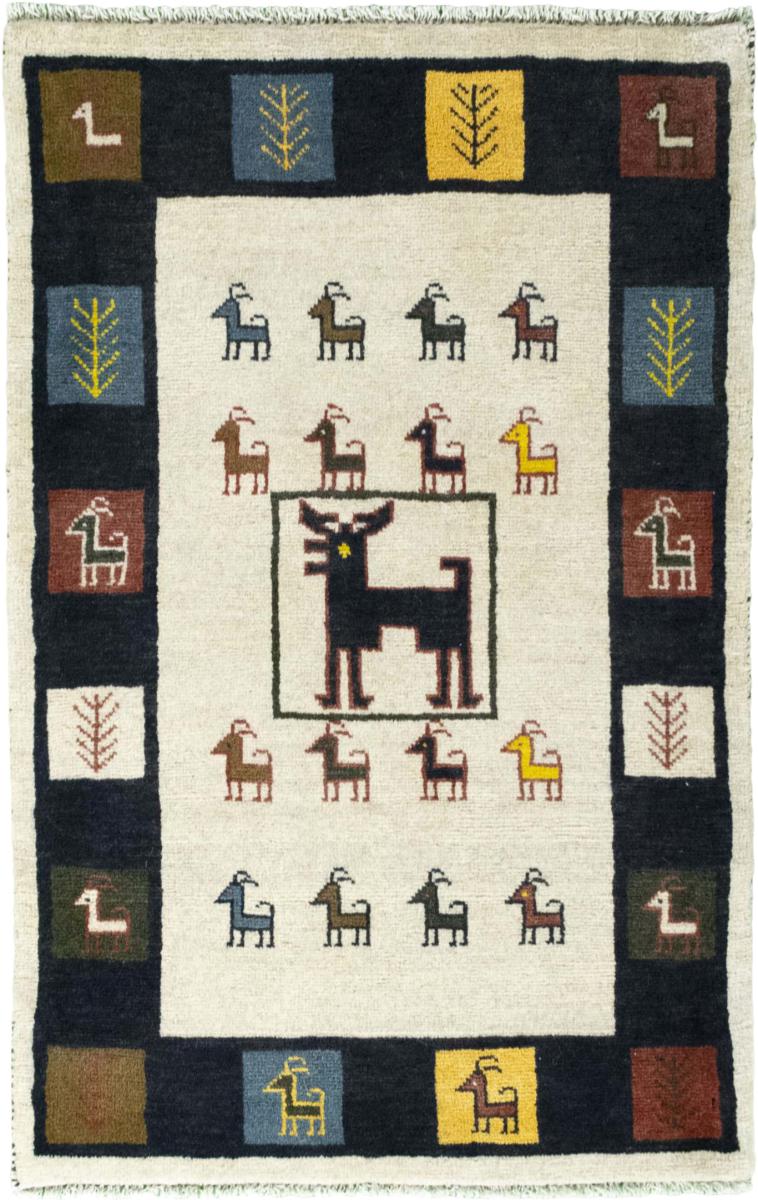 Perzisch tapijt Perzisch Gabbeh Ghashghai 4'3"x2'7" 4'3"x2'7", Perzisch tapijt Handgeknoopte