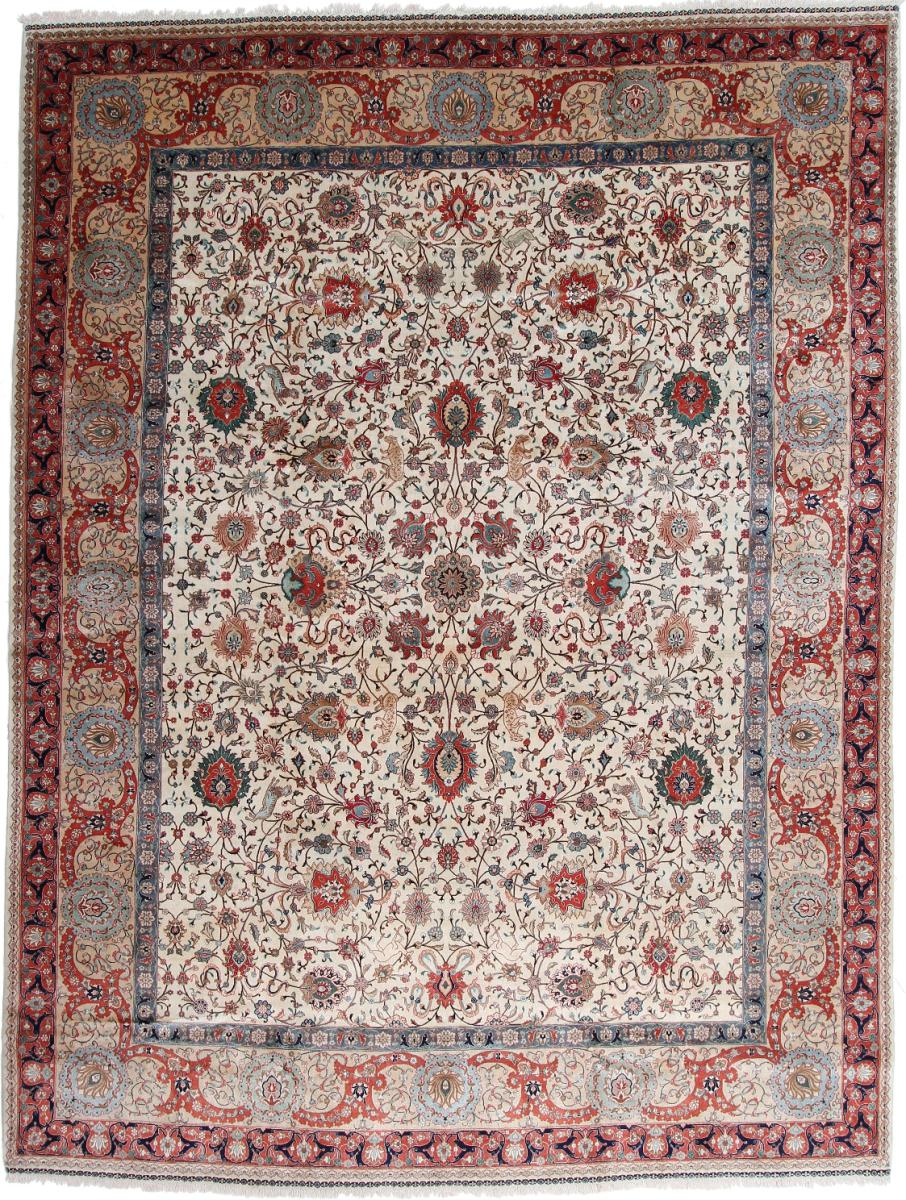 Persialainen matto Tabriz 50Raj 13'0"x9'11" 13'0"x9'11", Persialainen matto Solmittu käsin