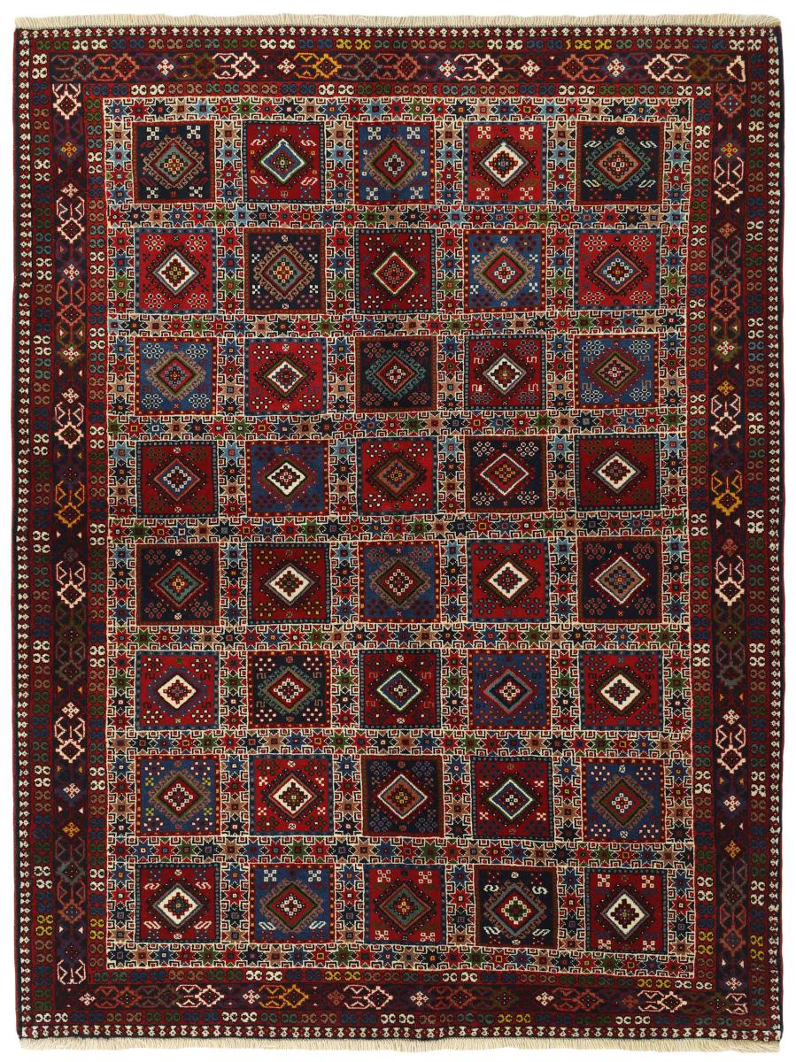 Persian Rug Yalameh 6'8"x5'0" 6'8"x5'0", Persian Rug Knotted by hand