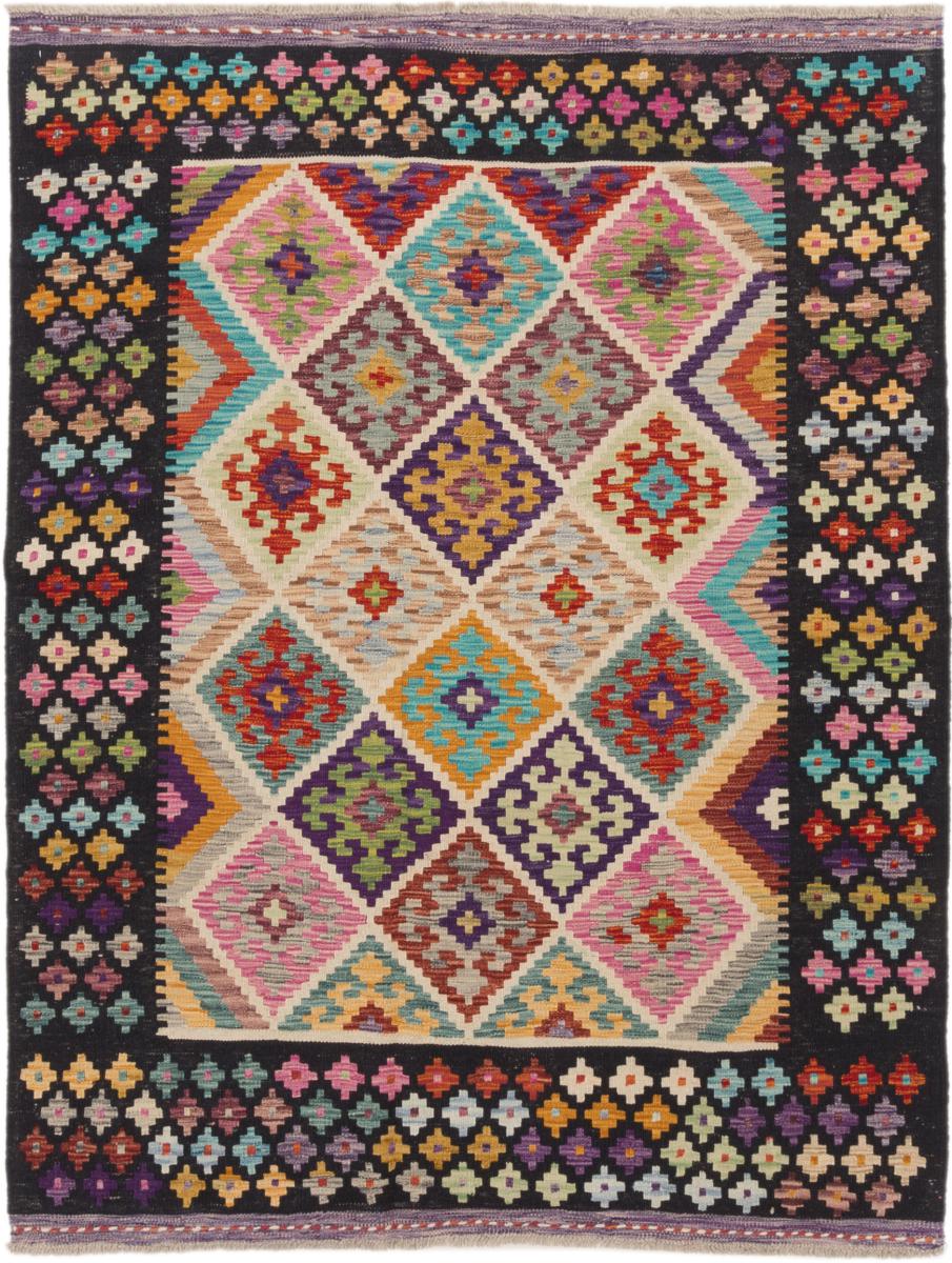 Tapis afghan Kilim Afghan 197x151 197x151, Tapis persan Tissé à la main