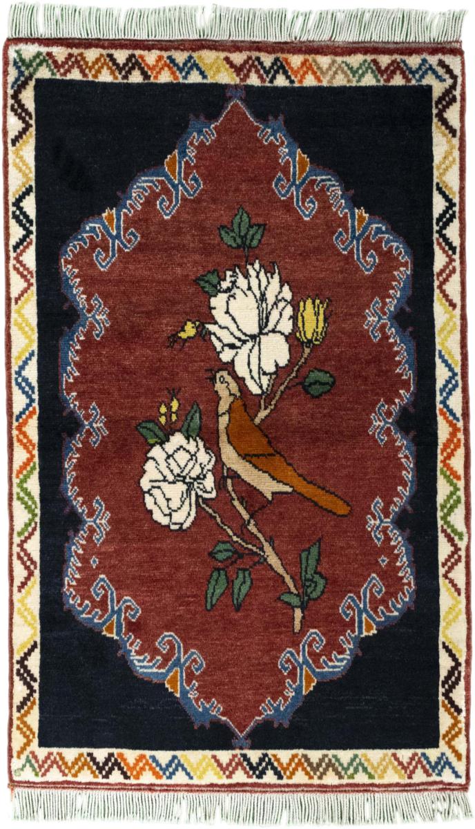 Perzsa szőnyeg Perzsa Gabbeh Ghashghai 4'6"x2'9" 4'6"x2'9", Perzsa szőnyeg Kézzel csomózva