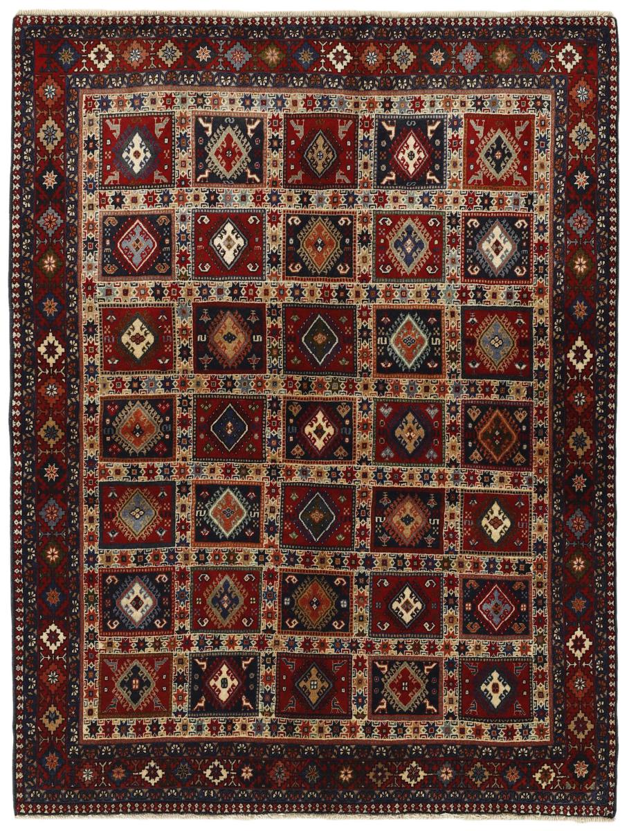 Tapis persan Yalameh 202x151 202x151, Tapis persan Noué à la main