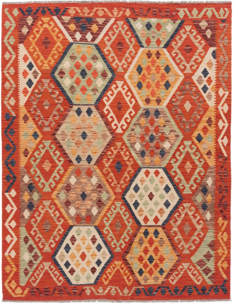 Afghanska mattan Kilim Afghan 201x158 201x158, Persisk matta handvävd 
