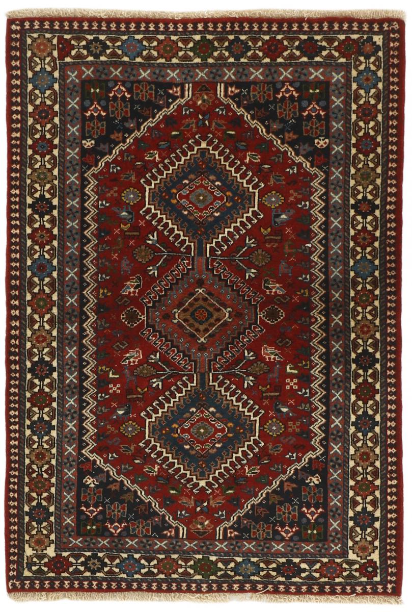 Tapis persan Yalameh 150x104 150x104, Tapis persan Noué à la main