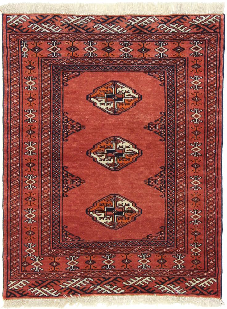 Περσικό χαλί Turkaman 3'4"x2'7" 3'4"x2'7", Περσικό χαλί Οι κόμποι έγιναν με το χέρι
