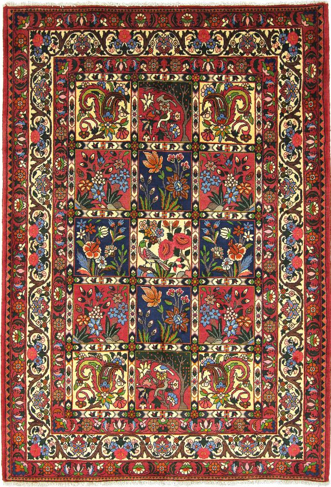 Persian Rug Bakhtiari 198x138 198x138, Persian Rug Knotted by hand