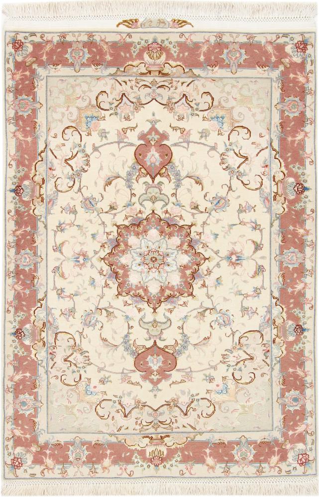 Tappeto di seta Tabriz 61x91cm tappeti persiani squisiti fatti a