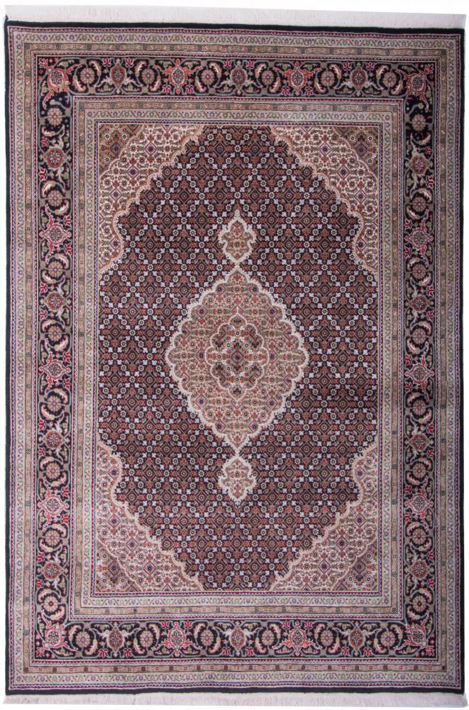 Indiaas tapijt Indo Tabriz 7'5"x5'6" 7'5"x5'6", Perzisch tapijt Handgeknoopte