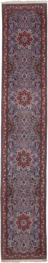 Persian Rug Isfahan Silk Warp 439x79 439x79, Persian Rug Knotted by hand