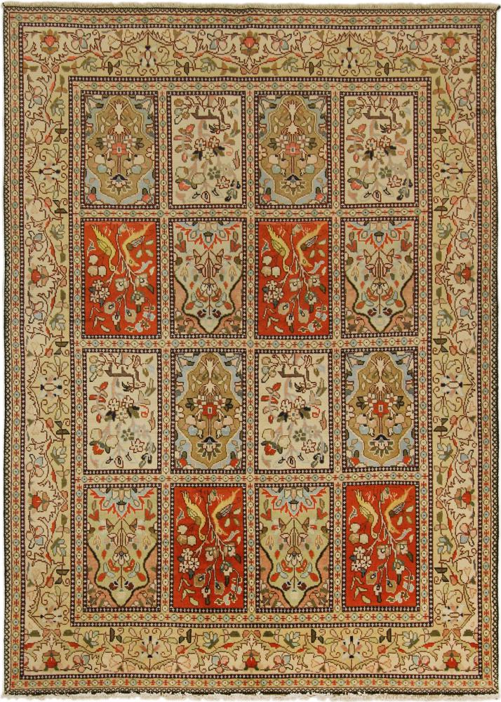 Persialainen matto Tabriz Tabatabaei 196x141 196x141, Persialainen matto Solmittu käsin