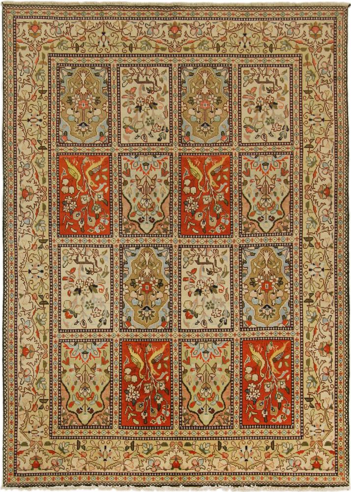 Tapis persan Tabriz Tabatabaei 196x141 196x141, Tapis persan Noué à la main