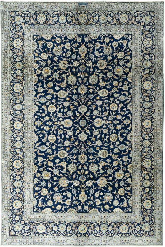 Persian Rug Keshan 10'10"x7'1" 10'10"x7'1", Persian Rug Knotted by hand