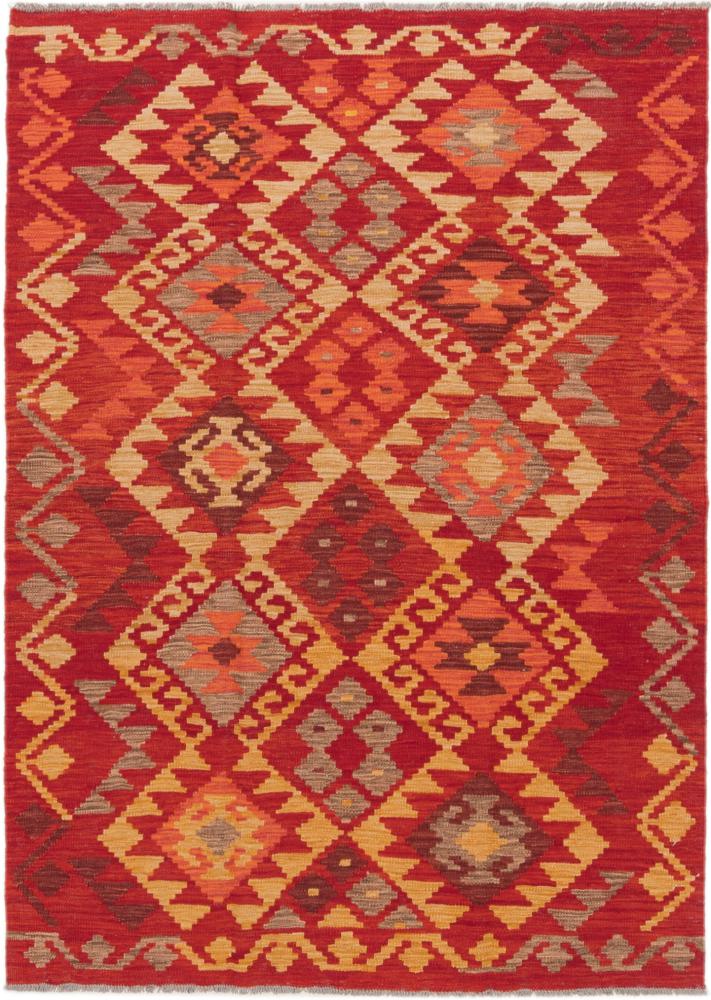 Afghan rug Kilim Afghan 5'11"x4'3" 5'11"x4'3", Persian Rug Woven by hand