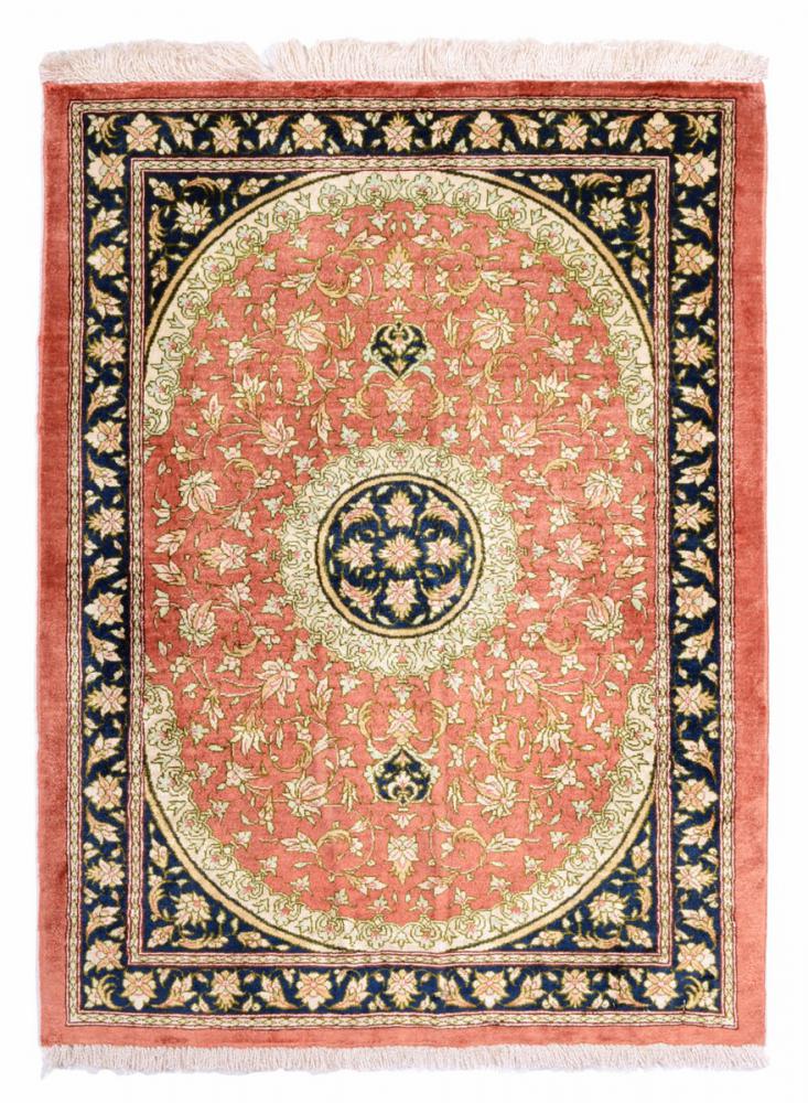 Persian Rug Qum Silk 2'6"x1'11" 2'6"x1'11", Persian Rug Knotted by hand