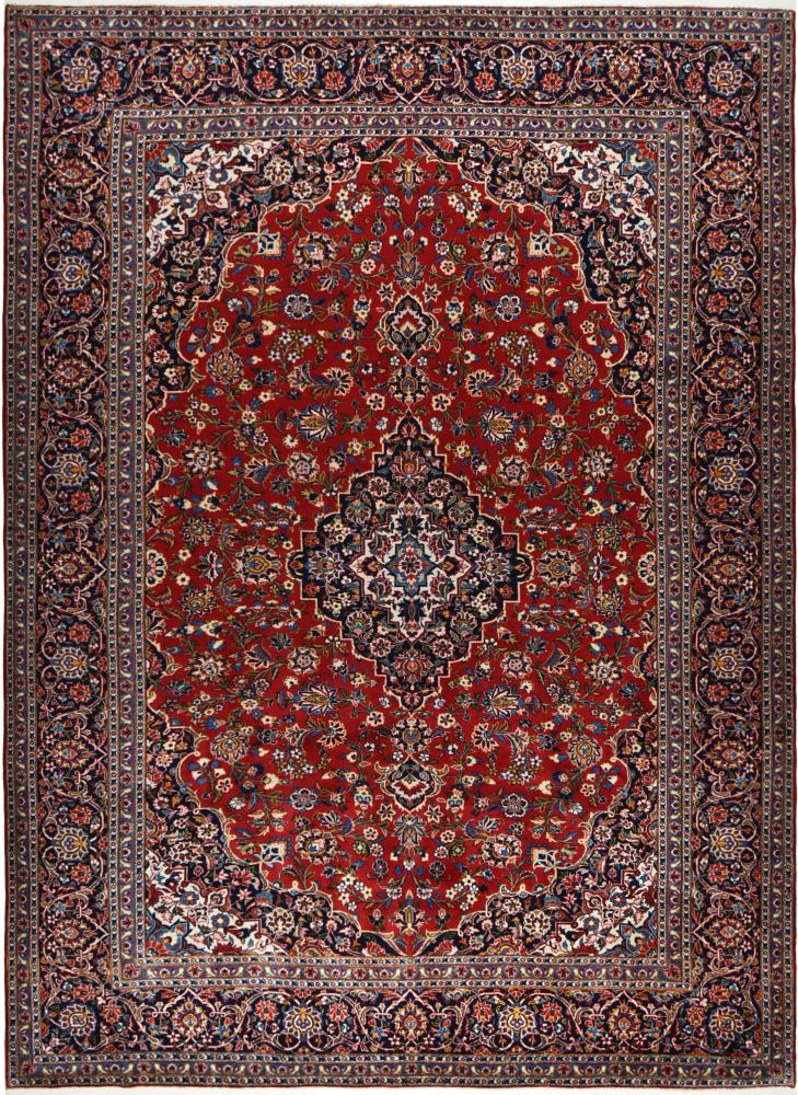Persian Rug Keshan 13'8"x9'9" 13'8"x9'9", Persian Rug Knotted by hand