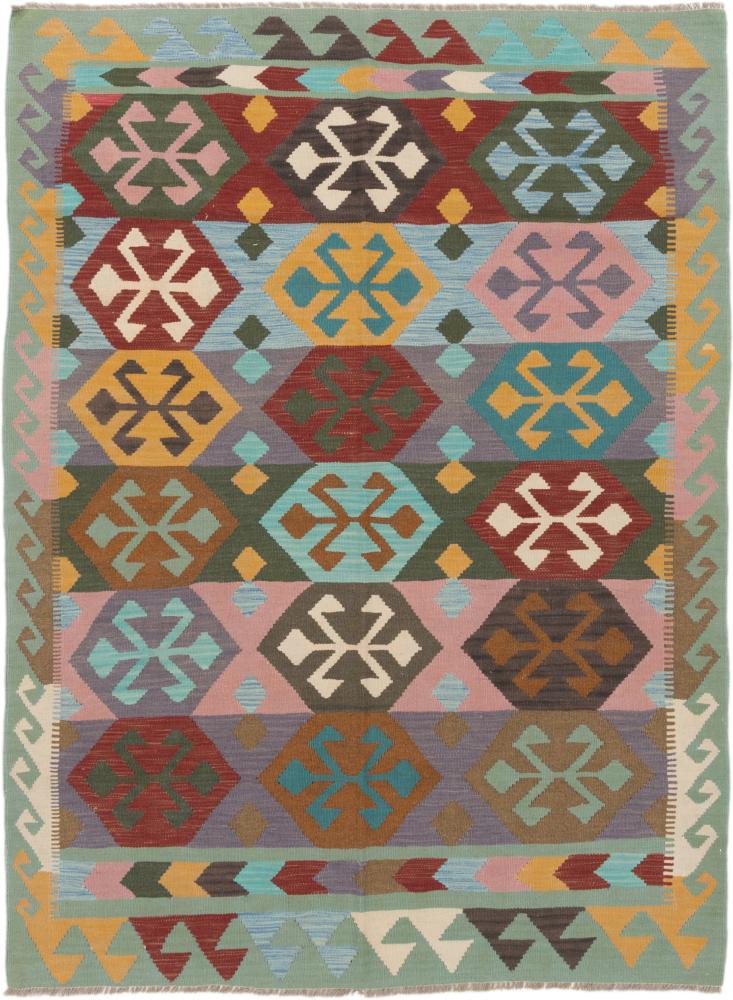 Afghanska mattan Kilim Afghan 198x149 198x149, Persisk matta handvävd 