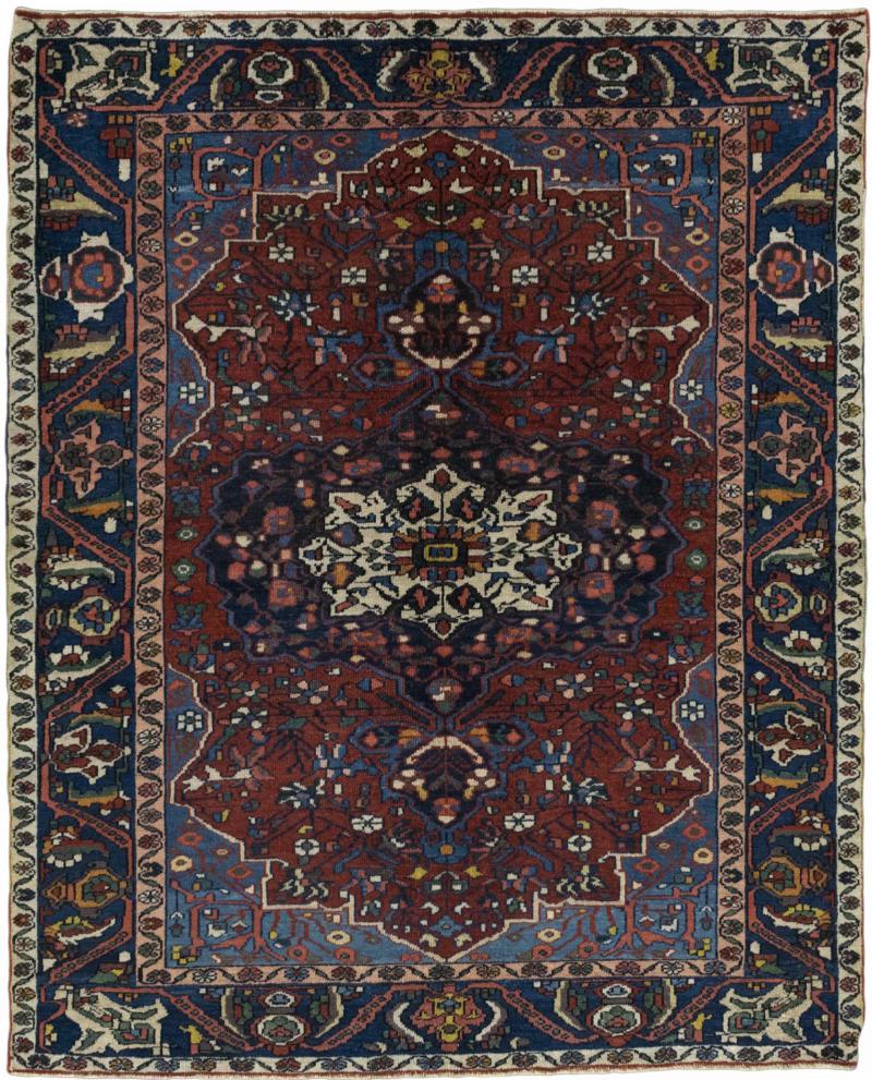 Persisk matta Bakhtiari 199x159 199x159, Persisk matta Knuten för hand