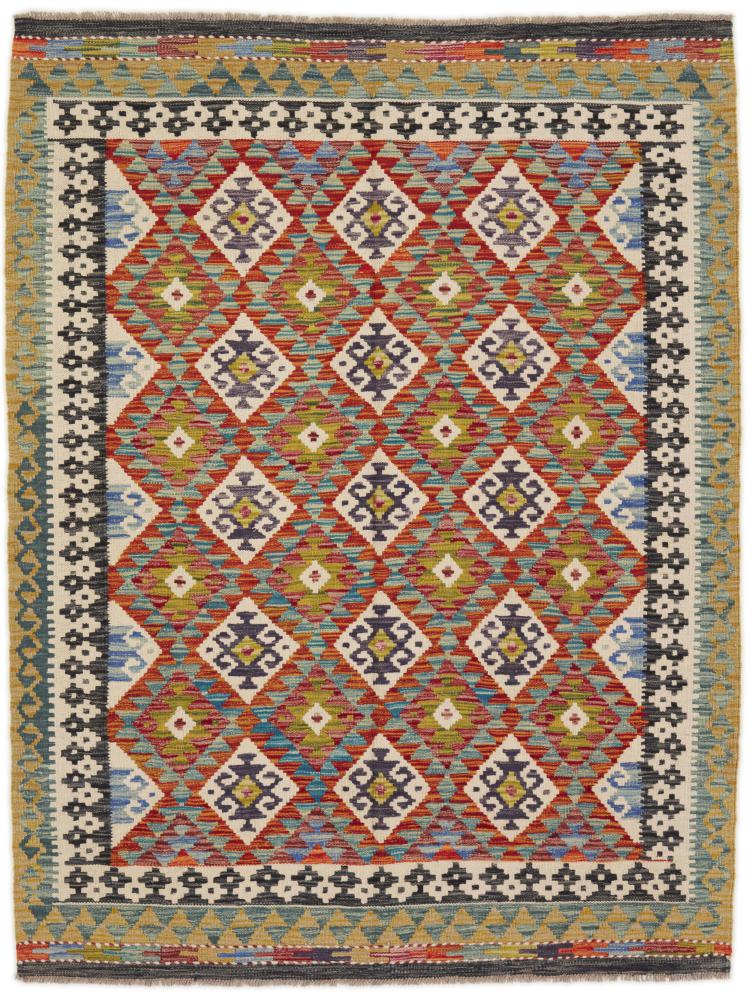 Tapis afghan Kilim Afghan 196x148 196x148, Tapis persan Tissé à la main