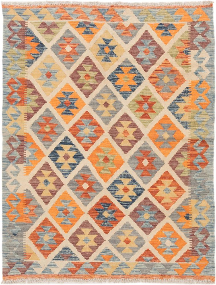 Afghanischer Teppich Kelim Afghan 142x111 142x111, Perserteppich Handgewebt