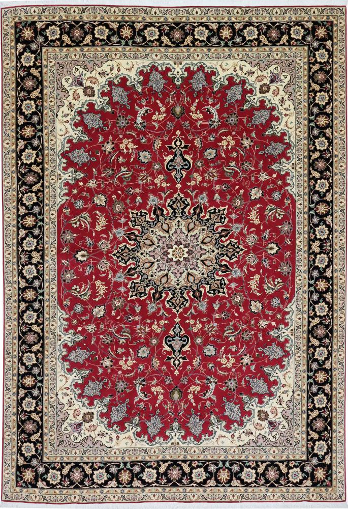 Persian Rug Tabriz 9'6"x6'7" 9'6"x6'7", Persian Rug Knotted by hand