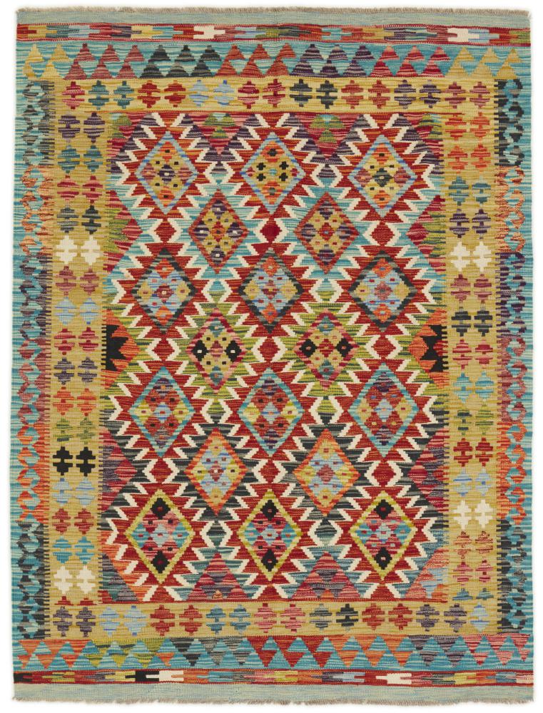 Afghansk tæppe Kelim Afghan 200x149 200x149, Persisk tæppe Håndvævet