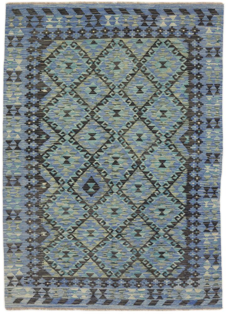 Afghansk tæppe Kelim Afghan 205x147 205x147, Persisk tæppe Håndvævet
