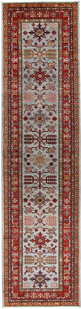 Afghanischer Teppich Super Kazak 10'7"x2'9" 10'7"x2'9", Perserteppich Handgeknüpft