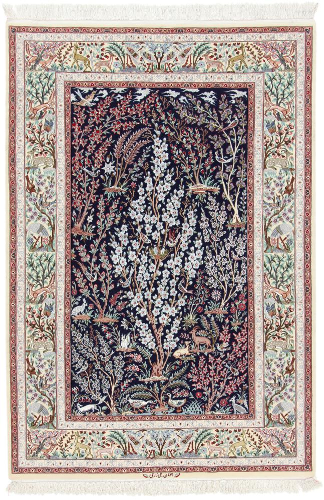 Perzisch tapijt Isfahan Zijden Pool 236x161 236x161, Perzisch tapijt Handgeknoopte