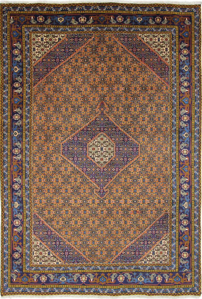 Persian Rug Ardebil 9'7"x6'7" 9'7"x6'7", Persian Rug Knotted by hand