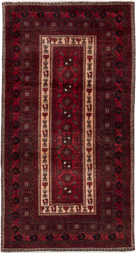 Persian Rug Baluch 6'3"x3'6" 6'3"x3'6", Persian Rug Knotted by hand