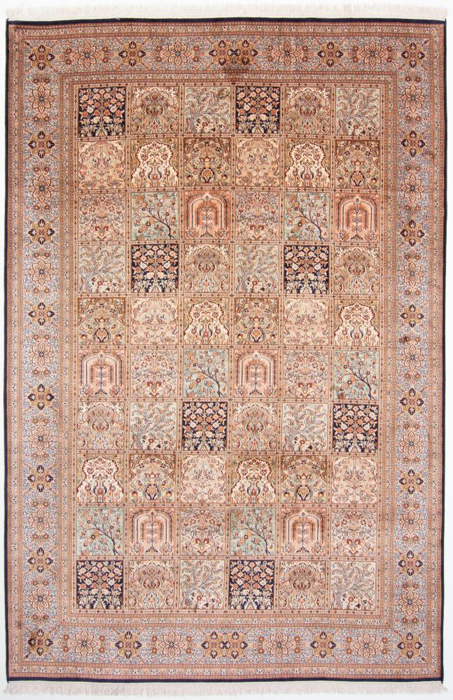 Indo rug Kashmir Silk 274x186 274x186, Persian Rug Knotted by hand