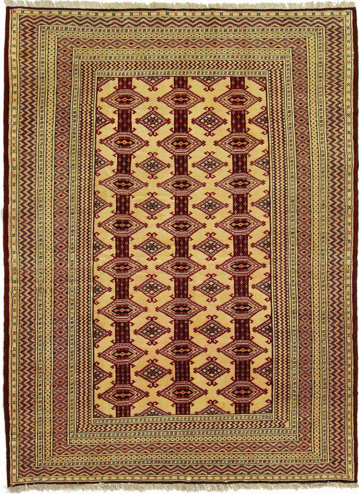 Περσικό χαλί Turkaman 169x120 169x120, Περσικό χαλί Οι κόμποι έγιναν με το χέρι