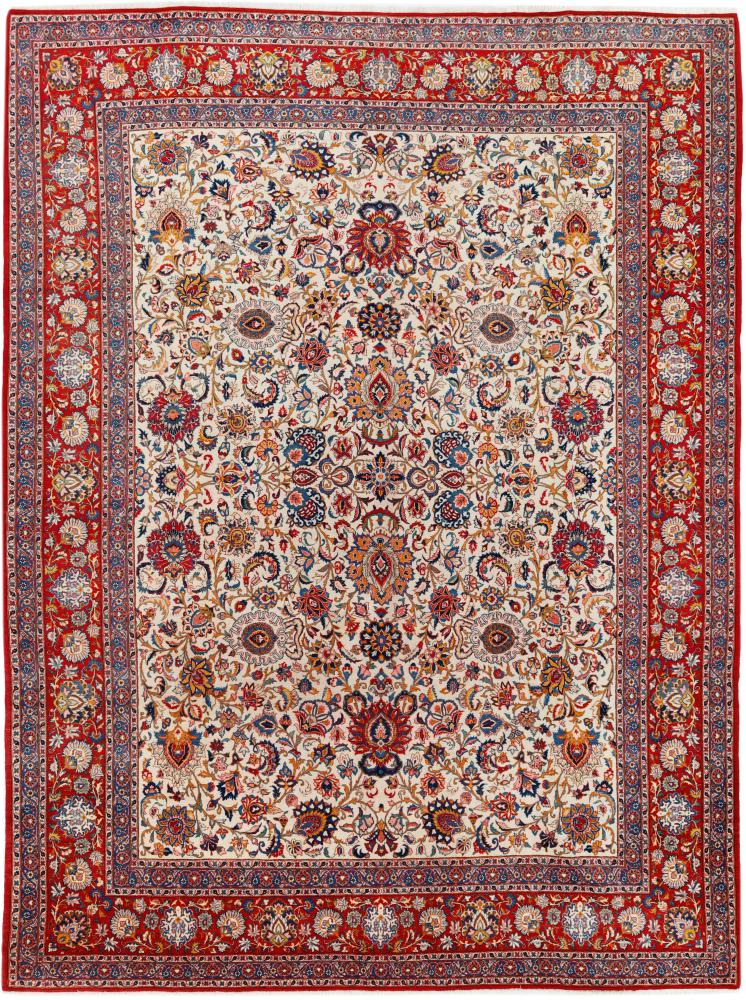 Persian Rug Keshan 10'4"x13'9" 10'4"x13'9", Persian Rug Knotted by hand
