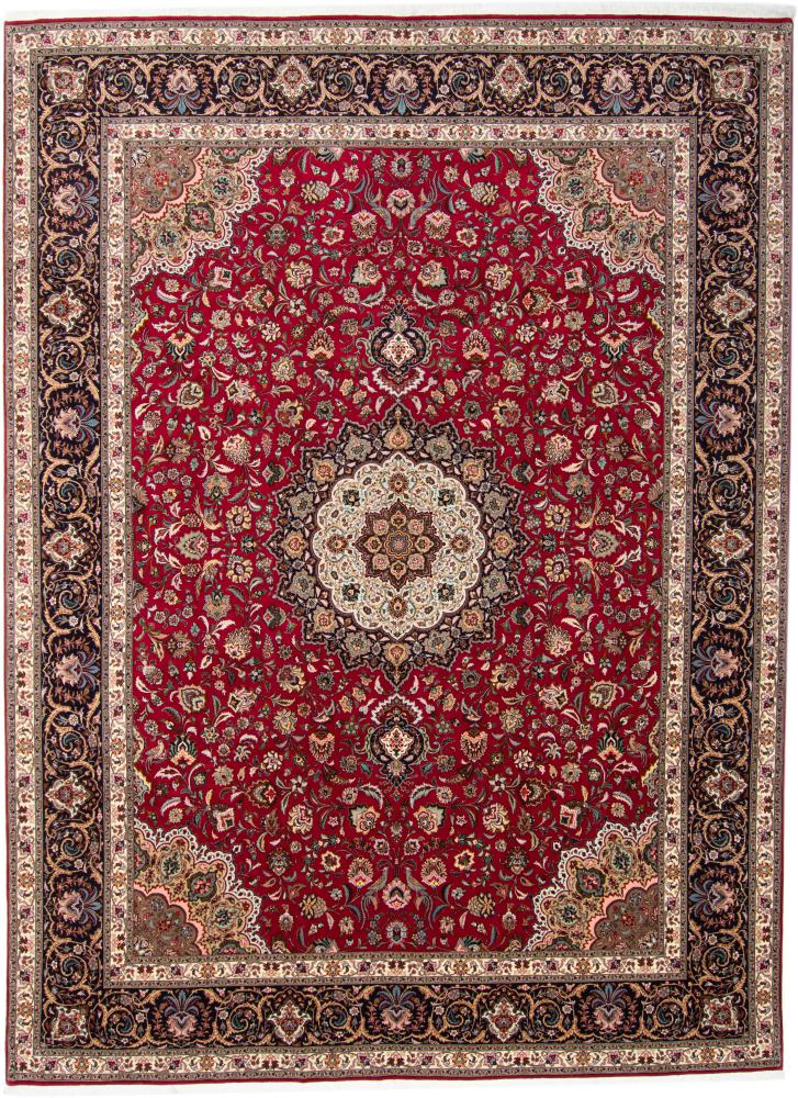  ペルシャ絨毯 タブリーズ 50Raj 13'5"x10'0" 13'5"x10'0",  ペルシャ絨毯 手織り